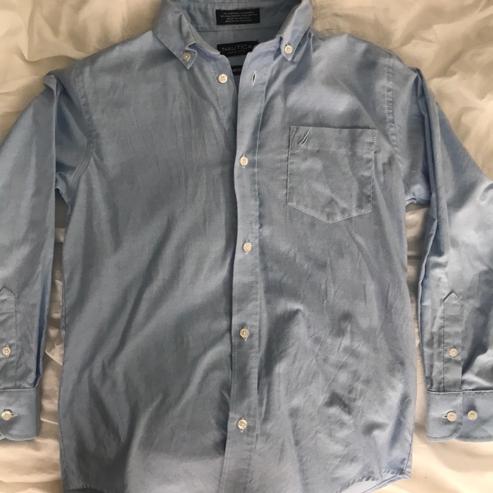 Boys Nautica oxford shirt.